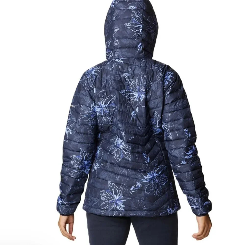 Columbia Navy Floral Puffer Jacket - Picture 9 of 12